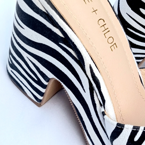 Zebra Platform Stack Heel - Picture 3 of 7